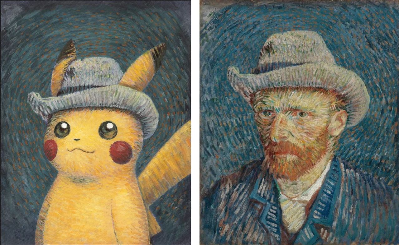 The Netherlands' Van Gogh Museum opens a unique collaborative exhibition with Pokémon.  Photo reproduced from Van Gogh Museum X